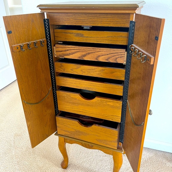 Jewelry Case Wood /storage decor